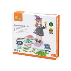 Viga Wooden Magnetic Dress Up Girl Set | 44635
