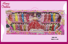 Fashion Doll Gift Set - Princess Doll with 24 Colorful Dresses & Accessories | 1880-x54