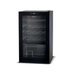 Kenwood Beverage Cooler 24 Bottles Wine Cooler With Double Glass Door | BCM24.000BK