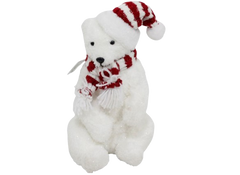 Christmas Polar Bear with Hat & Scarf | YCB004