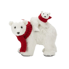 Christmas Polar Bear with Cub Decoration | YCN001