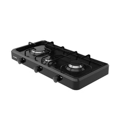 Zilan Gas Cooker Three Burner, Aluminum Burner Body Resistant To Corrosion Black | ZLN7138