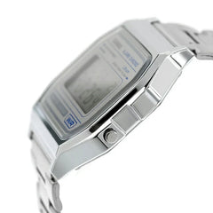 Casio Vintage Digital Unisex Metal Watch - Silver | A158WEA-7DF