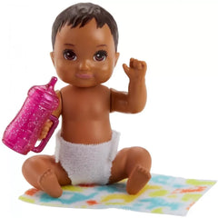 Barbie Babysitters Inc. Diaper Baby Story Pack with Black Hair | FHY77