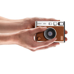 Fujifilm Instax Mini Evo Camera, Brown| FUJLSMINIEVOBRN-C