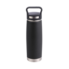 Bergner 500ml Thermal Water Bottle wit h Grip - Black | BG-37572-MBK