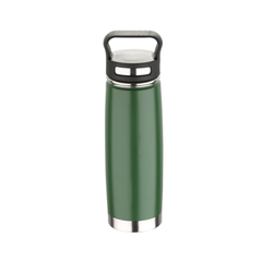 Bergner 500ml Thermal Water Bottle wit h Grip - Green | BG-37572-MGR
