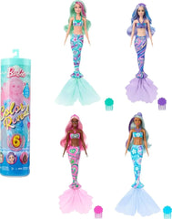 Barbie Color Reveal Mermaid Doll with 6 Unboxing Surprises | HRK12