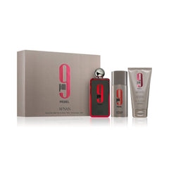 طقم هدايا أفنان 9 مساءً ريبل للرجال - عطر أو دو بارفان 100 مل + جل استحمام 150 مل + بخاخ مزيل عرق 150 مل
