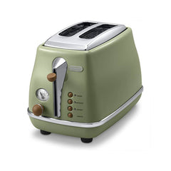 DeLonghi Icona Vintage 2-Slice Toaster Olive Green | CTOV2003GR