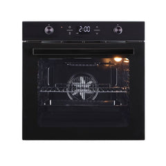 Queen Chef 60cm Built-In Full Electric Oven 75L - Black | QCEO60-75LC B