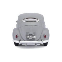 Bburago Volkswagen Kafer Beetle 1955 1:18 Die-Cast Model Car - Gray | 18-12029G