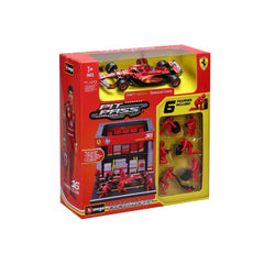 Bburago Scuderia Ferrari SF-24 #16 Charles Leclerc Pit Pass 1:43 Die-Cast Model Set | 18-36862L