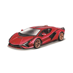 Bburago Lamborghini Sian FKP 37 1:24 Die-Cast Model Car - Red | 18-21099R