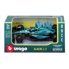 Bburago Aston Martin AMR23 #14 Fernando Alonso 1:43 Die-Cast Model Car | 18-38090A