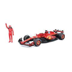Bburago Ferrari SF-24 #16 Charles Leclerc 1:24 Die-Cast Model Car with Driver Figurine | 18-26823L