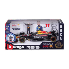 Bburago Oracle Red Bull Racing RB19 #11 Sergio Perez 1:24 Die-Cast Model Car with Driver Figurine | 18-28036P