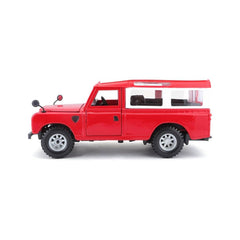 Bburago Land Rover Series II 1:24 Die-Cast Model Car - Red | 18-22063R
