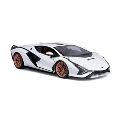 Bburago Lamborghini Sian FKP 37 1:18 Die-Cast Model Car - White | 18-11046W