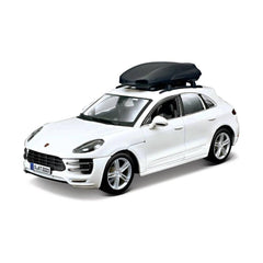 Bburago Euro Trek Porsche Macan 1:24 Die-Cast Model Car - White | 18-23013