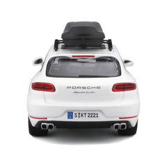 Bburago Euro Trek Porsche Macan 1:24 Die-Cast Model Car - White | 18-23013