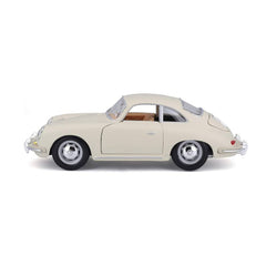 Bburago Porsche 356B Coupe 1961 1:24 Die-Cast Model Car - Cream White | 18-22079