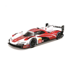 Bburago Porsche Penske 963 #6 1:24 Die-Cast Model Car - Red / White | 18-28042