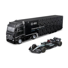 Bburago Mercedes-AMG F1 W15 #63 George Russell Racing Hauler Set 1:43 | 18-38402