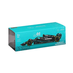 Bburago Mercedes-AMG F1 W14 E Performance #44 Lewis Hamilton 1:24 Die-Cast Model Car with Hard Acrylic Showcase | 18-28028H