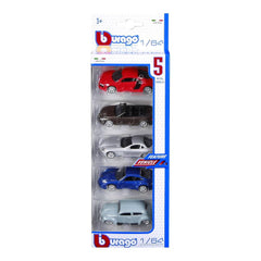 Bburago Street Fire 1:64 Die-Cast Cars 5-Pack | 18-59031
