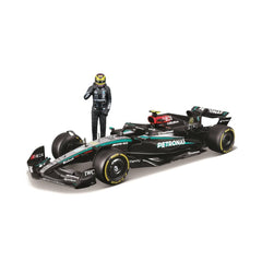 Bburago Mercedes-AMG F1 W15 #44 Lewis Hamilton 2024 1:24 Die-Cast Model Car with Driver Figurine | 18-28069H