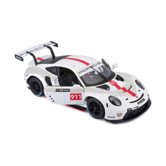 Bburago Porsche 911 RSR GT 1:24 Die-Cast Model Car - White | 18-28013