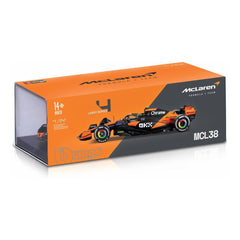 Bburago McLaren MCL38 #4 Lando Norris 2024 1:24 Die-Cast Model Car with Hard Acrylic Showcase