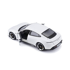 Bburago Porsche Taycan Turbo S 1:24 Die-Cast Model Car - White