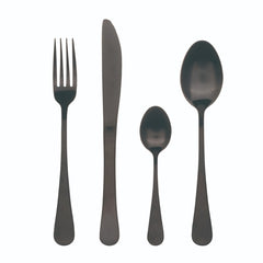 Bergner Set 24PC Cultery S/S Munich Black Shiny | BG-5245