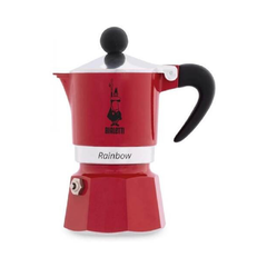 Bialetti Rainbow Moka Express - 6 Cups, Red | BIA0004963