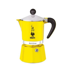 Bialetti Rainbow Moka Express - 6 Cups, Yellow | BIA0004983