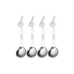 Bialetti Set of 4 Little Man Spoons Coffee Spoons | DCDESIGN15