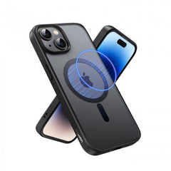 UGREEN Black Frame Frosted Back Plate Magnetic Protective Case for Iphone 15 Plus| 25401