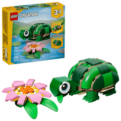 LEGO Turtle with a Water Lily Flower | 31377