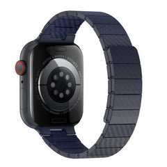 WIWU 42/44/45/49MM Carbon Fiber Pattern Magnetic Watch Band Wi-WB009 Blue | WB009-BL