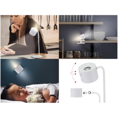 Beper Lumini 3in1 Rechargeable Table Lamp - White | P201UTP303