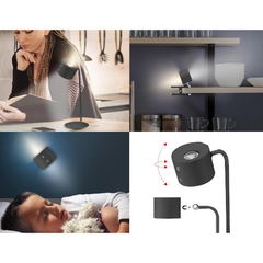 Beper Lumini 3in1 Rechargeable Table Lamp - Black | P201UTP304