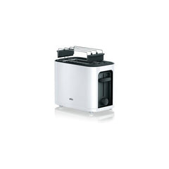 Braun, 2 Slice Toaster, Auto Shut Off, Defrost Function, White | HT3000WH