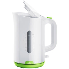 Braun Kettle 1.7L, 2200W, White Green Plastic | WK1100GR