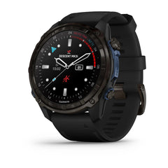 Garmin Descent Mk3i – 51 mm Carbon Grey DLC Titanium With Black Silicone Band | 010-02752-11