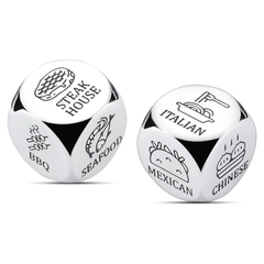 Anniversary Date Night Engagement Gifts for Couples - 2PCS Food Dice Decider