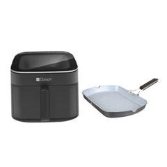 Dorsch 6.5L Top Windows Air Fryer with Free 34cm Grill Pan | DH-07815 + DH-05591