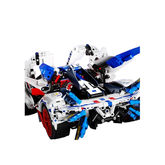 MJI, Creative LEGO-style construction sets, Small Particle Assembling Luxury Sport Racing Car Building - 2088pcs - White/Blue | MJI-8501A