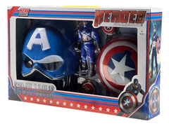 Heroes Alliance Captain America-Style Mask & Shield Set | WL3043